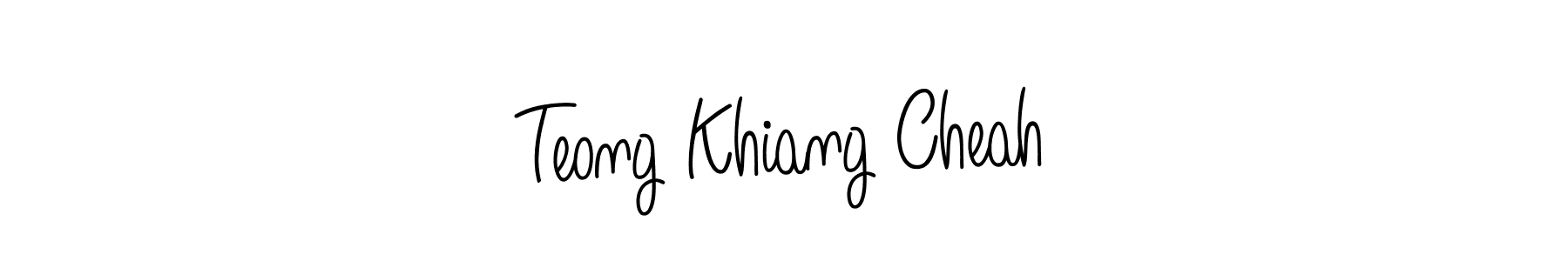 Teong Khiang Cheah stylish signature style. Best Handwritten Sign (Angelique-Rose-font-FFP) for my name. Handwritten Signature Collection Ideas for my name Teong Khiang Cheah. Teong Khiang Cheah signature style 5 images and pictures png