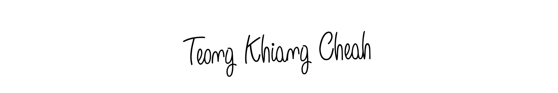 How to make Teong Khiang Cheah name signature. Use Angelique-Rose-font-FFP style for creating short signs online. This is the latest handwritten sign. Teong Khiang Cheah signature style 5 images and pictures png