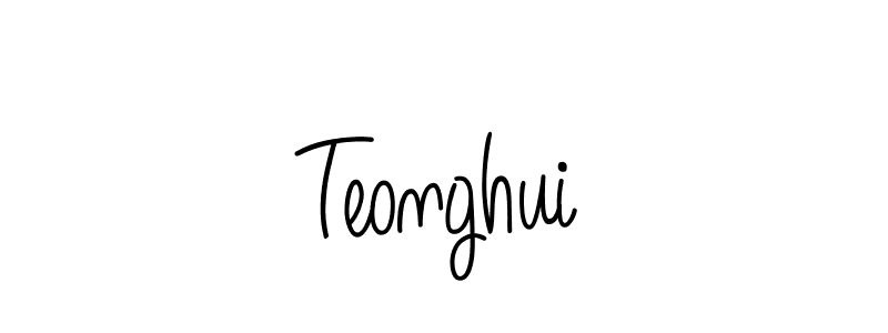 How to make Teonghui signature? Angelique-Rose-font-FFP is a professional autograph style. Create handwritten signature for Teonghui name. Teonghui signature style 5 images and pictures png