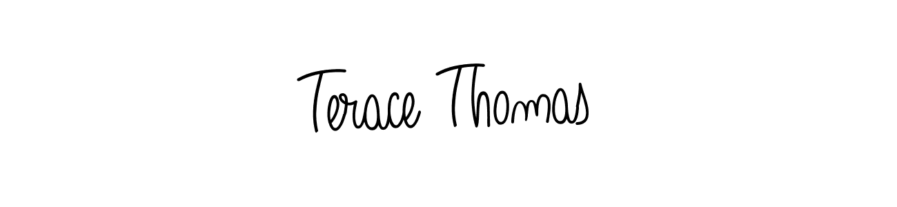 How to make Terace Thomas name signature. Use Angelique-Rose-font-FFP style for creating short signs online. This is the latest handwritten sign. Terace Thomas signature style 5 images and pictures png