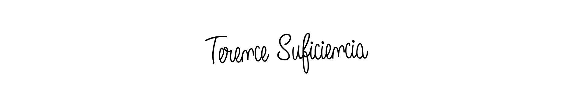 How to make Terence Suficiencia name signature. Use Angelique-Rose-font-FFP style for creating short signs online. This is the latest handwritten sign. Terence Suficiencia signature style 5 images and pictures png