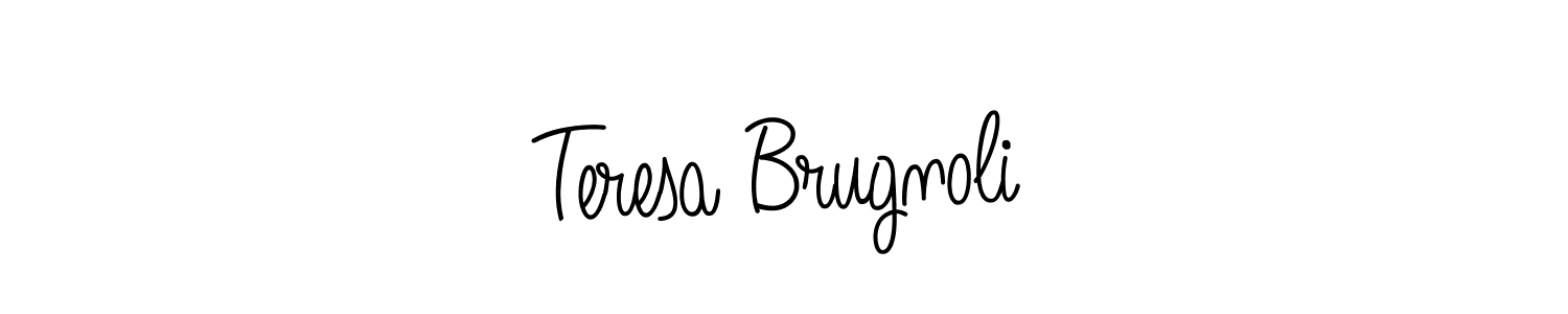 Create a beautiful signature design for name Teresa Brugnoli. With this signature (Angelique-Rose-font-FFP) fonts, you can make a handwritten signature for free. Teresa Brugnoli signature style 5 images and pictures png