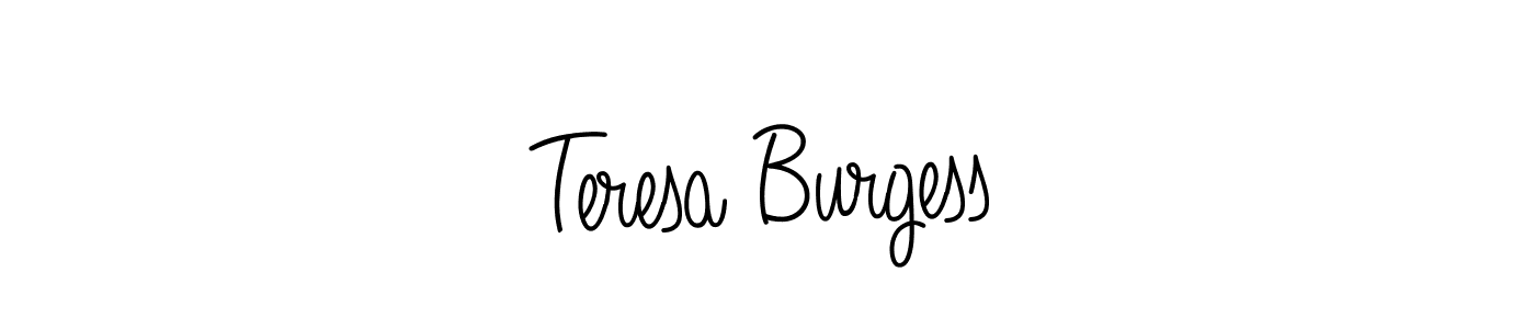 Best and Professional Signature Style for Teresa Burgess. Angelique-Rose-font-FFP Best Signature Style Collection. Teresa Burgess signature style 5 images and pictures png