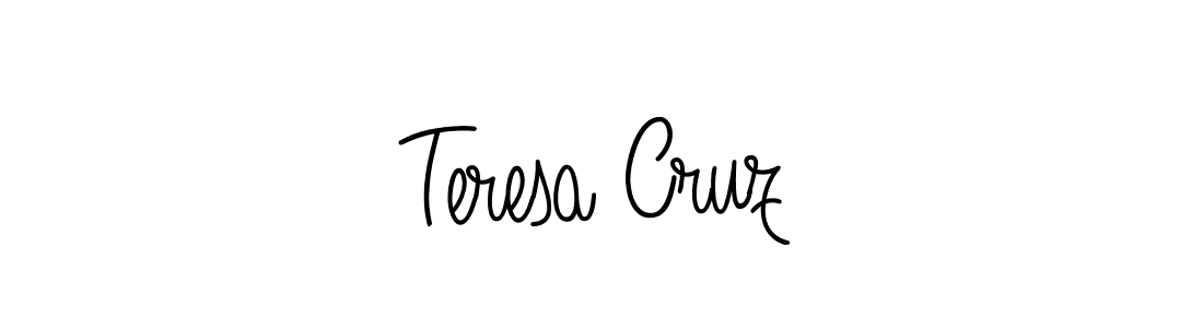 The best way (Angelique-Rose-font-FFP) to make a short signature is to pick only two or three words in your name. The name Teresa Cruz include a total of six letters. For converting this name. Teresa Cruz signature style 5 images and pictures png