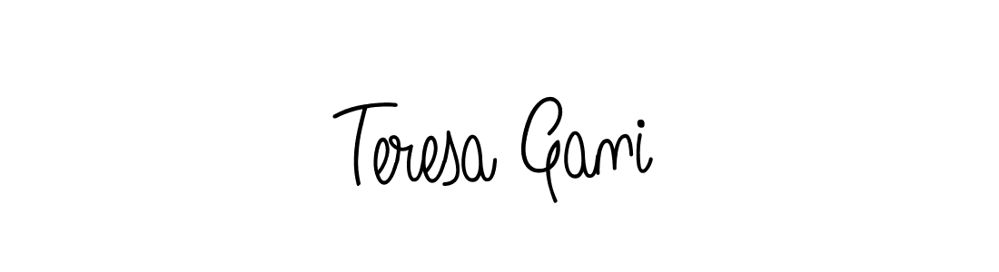 Angelique-Rose-font-FFP is a professional signature style that is perfect for those who want to add a touch of class to their signature. It is also a great choice for those who want to make their signature more unique. Get Teresa Gani name to fancy signature for free. Teresa Gani signature style 5 images and pictures png
