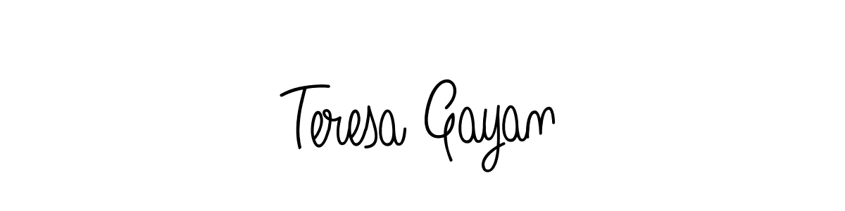 It looks lik you need a new signature style for name Teresa Gayan. Design unique handwritten (Angelique-Rose-font-FFP) signature with our free signature maker in just a few clicks. Teresa Gayan signature style 5 images and pictures png