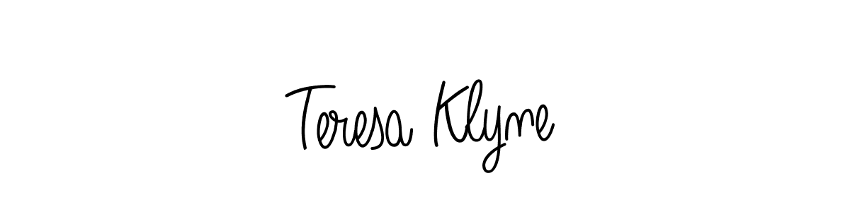 Design your own signature with our free online signature maker. With this signature software, you can create a handwritten (Angelique-Rose-font-FFP) signature for name Teresa Klyne. Teresa Klyne signature style 5 images and pictures png