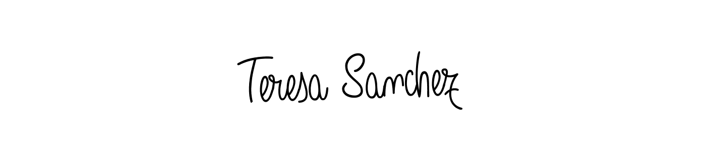 Make a beautiful signature design for name Teresa Sanchez. With this signature (Angelique-Rose-font-FFP) style, you can create a handwritten signature for free. Teresa Sanchez signature style 5 images and pictures png