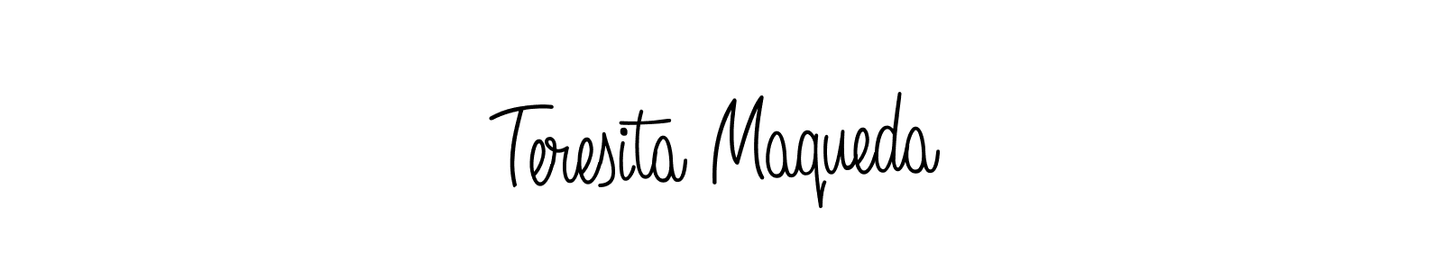 How to make Teresita Maqueda signature? Angelique-Rose-font-FFP is a professional autograph style. Create handwritten signature for Teresita Maqueda name. Teresita Maqueda signature style 5 images and pictures png