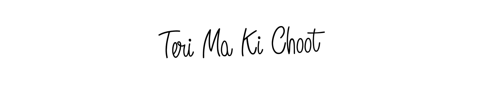 Teri Ma Ki Choot stylish signature style. Best Handwritten Sign (Angelique-Rose-font-FFP) for my name. Handwritten Signature Collection Ideas for my name Teri Ma Ki Choot. Teri Ma Ki Choot signature style 5 images and pictures png