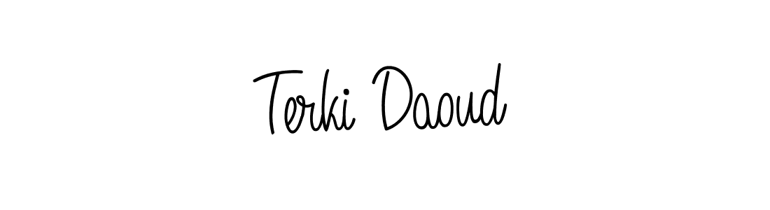 How to make Terki Daoud signature? Angelique-Rose-font-FFP is a professional autograph style. Create handwritten signature for Terki Daoud name. Terki Daoud signature style 5 images and pictures png