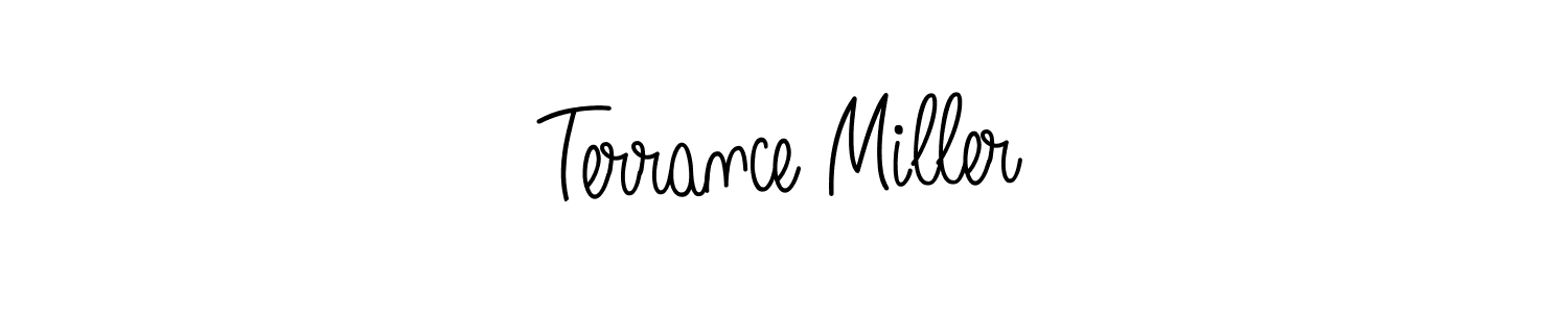 How to make Terrance Miller name signature. Use Angelique-Rose-font-FFP style for creating short signs online. This is the latest handwritten sign. Terrance Miller signature style 5 images and pictures png