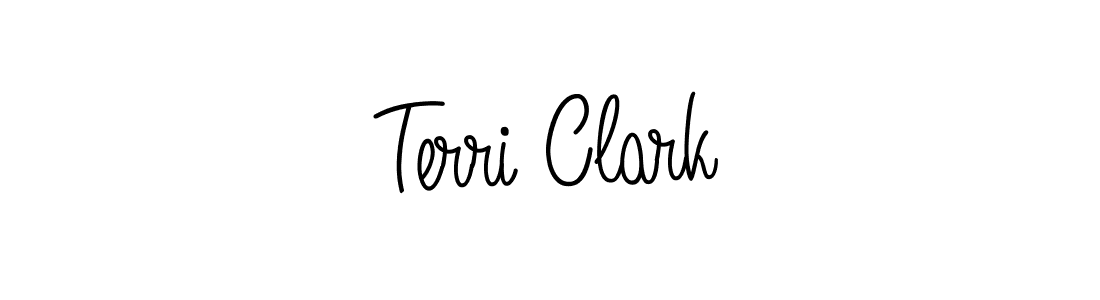 Use a signature maker to create a handwritten signature online. With this signature software, you can design (Angelique-Rose-font-FFP) your own signature for name Terri Clark. Terri Clark signature style 5 images and pictures png