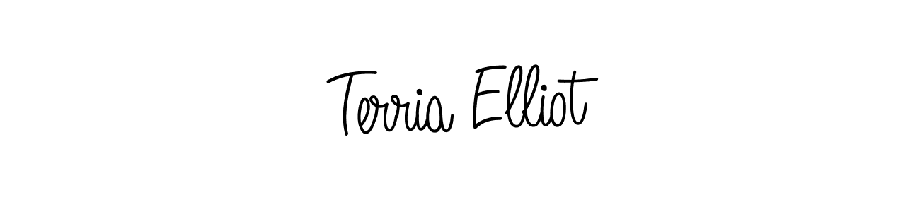 How to Draw Terria Elliot signature style? Angelique-Rose-font-FFP is a latest design signature styles for name Terria Elliot. Terria Elliot signature style 5 images and pictures png
