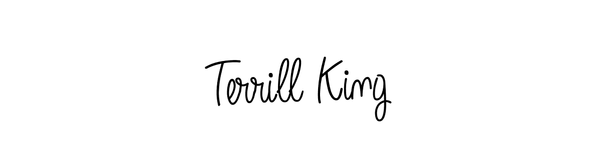 Best and Professional Signature Style for Terrill King. Angelique-Rose-font-FFP Best Signature Style Collection. Terrill King signature style 5 images and pictures png