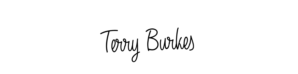 The best way (Angelique-Rose-font-FFP) to make a short signature is to pick only two or three words in your name. The name Terry Burkes include a total of six letters. For converting this name. Terry Burkes signature style 5 images and pictures png