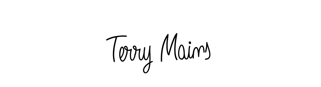Create a beautiful signature design for name Terry Mains. With this signature (Angelique-Rose-font-FFP) fonts, you can make a handwritten signature for free. Terry Mains signature style 5 images and pictures png