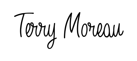 A sleek calligraphic signature for name Terry Moreau utilizing Angelique-Rose-font-FFP styling. Great for adding personal signatures to photos and art. Terry Moreau signature style 5 images and pictures png