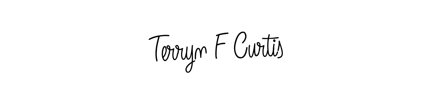 How to make Terryn F Curtis signature? Angelique-Rose-font-FFP is a professional autograph style. Create handwritten signature for Terryn F Curtis name. Terryn F Curtis signature style 5 images and pictures png