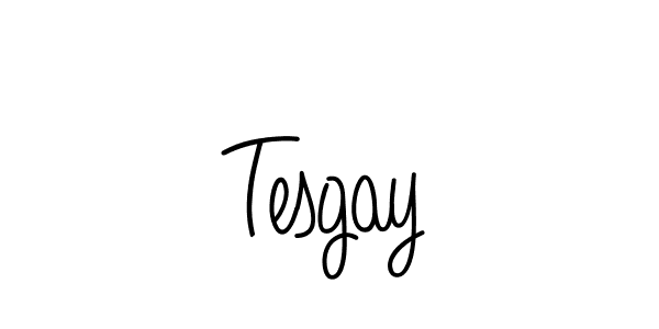 Use a signature maker to create a handwritten signature online. With this signature software, you can design (Angelique-Rose-font-FFP) your own signature for name Tesgay. Tesgay signature style 5 images and pictures png