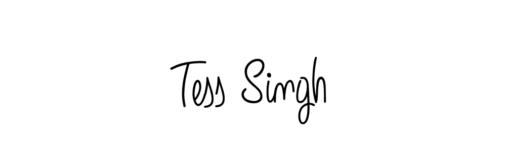 The best way (Angelique-Rose-font-FFP) to make a short signature is to pick only two or three words in your name. The name Tess Singh include a total of six letters. For converting this name. Tess Singh signature style 5 images and pictures png