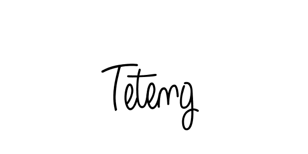 You should practise on your own different ways (Angelique-Rose-font-FFP) to write your name (Teteng) in signature. don't let someone else do it for you. Teteng signature style 5 images and pictures png