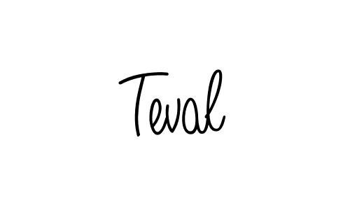 How to make Teval name signature. Use Angelique-Rose-font-FFP style for creating short signs online. This is the latest handwritten sign. Teval signature style 5 images and pictures png