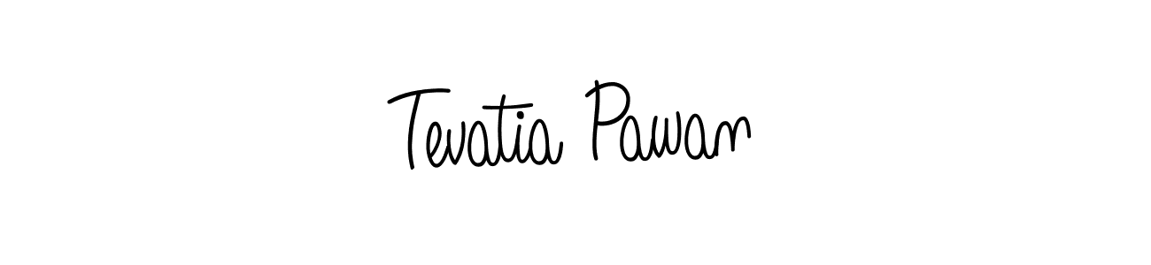 Also we have Tevatia Pawan name is the best signature style. Create professional handwritten signature collection using Angelique-Rose-font-FFP autograph style. Tevatia Pawan signature style 5 images and pictures png
