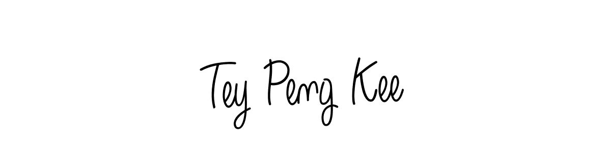 Angelique-Rose-font-FFP is a professional signature style that is perfect for those who want to add a touch of class to their signature. It is also a great choice for those who want to make their signature more unique. Get Tey Peng Kee name to fancy signature for free. Tey Peng Kee signature style 5 images and pictures png