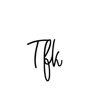 The best way (Angelique-Rose-font-FFP) to make a short signature is to pick only two or three words in your name. The name Tfk include a total of six letters. For converting this name. Tfk signature style 5 images and pictures png