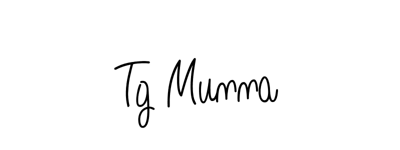 Angelique-Rose-font-FFP is a professional signature style that is perfect for those who want to add a touch of class to their signature. It is also a great choice for those who want to make their signature more unique. Get Tg Munna name to fancy signature for free. Tg Munna signature style 5 images and pictures png