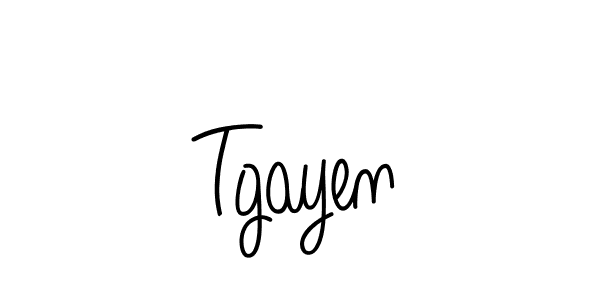 Tgayen stylish signature style. Best Handwritten Sign (Angelique-Rose-font-FFP) for my name. Handwritten Signature Collection Ideas for my name Tgayen. Tgayen signature style 5 images and pictures png