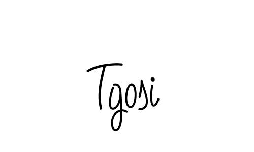 Use a signature maker to create a handwritten signature online. With this signature software, you can design (Angelique-Rose-font-FFP) your own signature for name Tgosi. Tgosi signature style 5 images and pictures png