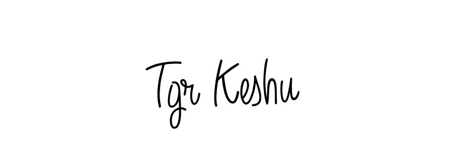 Make a beautiful signature design for name Tgr Keshu. With this signature (Angelique-Rose-font-FFP) style, you can create a handwritten signature for free. Tgr Keshu signature style 5 images and pictures png