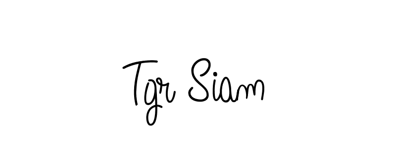 Design your own signature with our free online signature maker. With this signature software, you can create a handwritten (Angelique-Rose-font-FFP) signature for name Tgr Siam. Tgr Siam signature style 5 images and pictures png