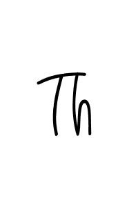 Make a beautiful signature design for name Th. With this signature (Angelique-Rose-font-FFP) style, you can create a handwritten signature for free. Th signature style 5 images and pictures png
