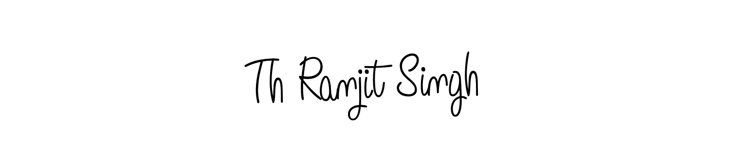 Make a beautiful signature design for name Th Ranjit Singh. With this signature (Angelique-Rose-font-FFP) style, you can create a handwritten signature for free. Th Ranjit Singh signature style 5 images and pictures png