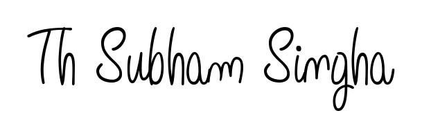 Create an unforgettable impression when signing with Th Subham Singha name styled in Angelique-Rose-font-FFP typography. 100% free online generator. Th Subham Singha signature style 5 images and pictures png
