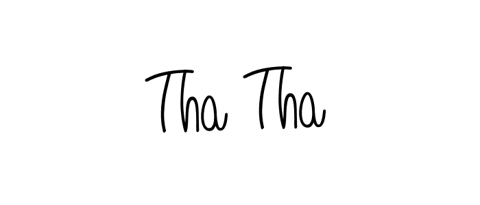 The best way (Angelique-Rose-font-FFP) to make a short signature is to pick only two or three words in your name. The name Tha Tha include a total of six letters. For converting this name. Tha Tha signature style 5 images and pictures png