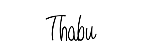Create your official email sign-off with Thabu name in Angelique-Rose-font-FFP style. Crisp, clean, and perfectly legible across all screens. Thabu signature style 5 images and pictures png