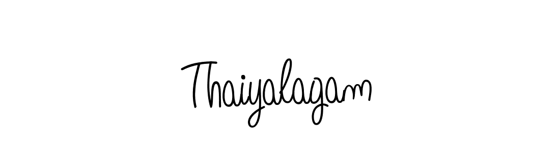 How to make Thaiyalagam name signature. Use Angelique-Rose-font-FFP style for creating short signs online. This is the latest handwritten sign. Thaiyalagam signature style 5 images and pictures png