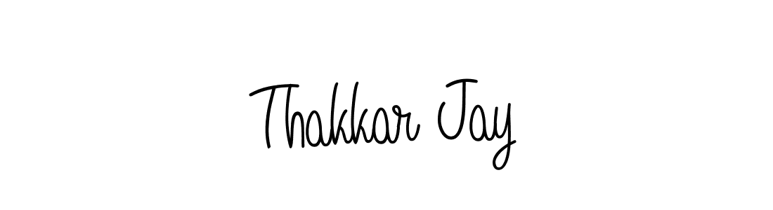 Make a beautiful signature design for name Thakkar Jay. With this signature (Angelique-Rose-font-FFP) style, you can create a handwritten signature for free. Thakkar Jay signature style 5 images and pictures png