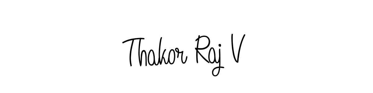 Make a beautiful signature design for name Thakor Raj V. Use this online signature maker to create a handwritten signature for free. Thakor Raj V signature style 5 images and pictures png