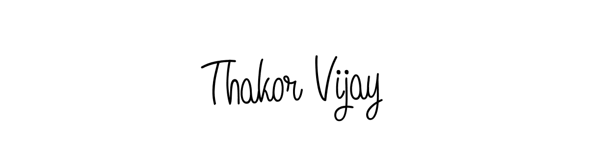 Thakor Vijay stylish signature style. Best Handwritten Sign (Angelique-Rose-font-FFP) for my name. Handwritten Signature Collection Ideas for my name Thakor Vijay. Thakor Vijay signature style 5 images and pictures png