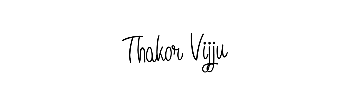 Thakor Vijju stylish signature style. Best Handwritten Sign (Angelique-Rose-font-FFP) for my name. Handwritten Signature Collection Ideas for my name Thakor Vijju. Thakor Vijju signature style 5 images and pictures png