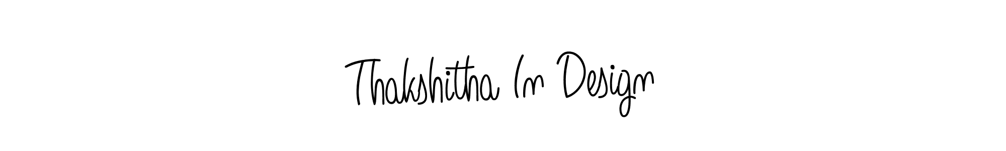 You should practise on your own different ways (Angelique-Rose-font-FFP) to write your name (Thakshitha In Design) in signature. don't let someone else do it for you. Thakshitha In Design signature style 5 images and pictures png