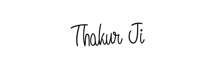 Make a beautiful signature design for name Thakur Ji. With this signature (Angelique-Rose-font-FFP) style, you can create a handwritten signature for free. Thakur Ji signature style 5 images and pictures png
