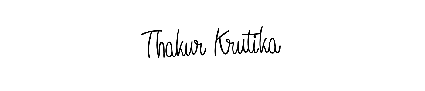 How to Draw Thakur Krutika signature style? Angelique-Rose-font-FFP is a latest design signature styles for name Thakur Krutika. Thakur Krutika signature style 5 images and pictures png