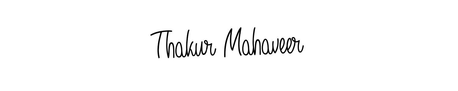 Use a signature maker to create a handwritten signature online. With this signature software, you can design (Angelique-Rose-font-FFP) your own signature for name Thakur Mahaveer. Thakur Mahaveer signature style 5 images and pictures png