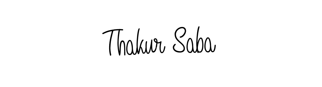 How to make Thakur Saba signature? Angelique-Rose-font-FFP is a professional autograph style. Create handwritten signature for Thakur Saba name. Thakur Saba signature style 5 images and pictures png